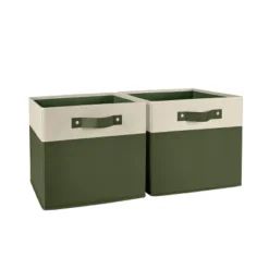 2pc Kids' 10.5" Two-Toned Folding Storage Bin Set - RiverRidge Home -Decor Haven Shop GUEST 44ec3bb4 6492 4270 8e41 fc87b00d4061