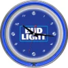 Bud Light 14" Neon Wall Clock With Block Text -Decor Haven Shop GUEST 4659d887 ff48 4553 8570 d4ec0db5b287