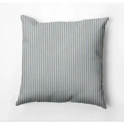 18"x18" Ticking Striped Square Throw Pillow - E By Design -Decor Haven Shop GUEST 47364483 b450 4a15 84e0 dcedbcc5940a