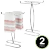 MDesign Metal Hand Towel Holder Stand For Bath Vanity Countertop, 2 Pack, Chrome -Decor Haven Shop GUEST 4738d1ef 6d5d 4a49 927a b8e73a3d476a