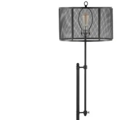 64.5" Noah Modern Industrial Iron Height-Adjustable LED Floor Lamp Black (Includes LED Light Bulb) - JONATHAN Y -Decor Haven Shop GUEST 4942a51f 7637 443f b632 9c23d283abf2