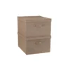 Household Essentials Set Of 2 Jumbo Storage Boxes With Lids Latte Linen -Decor Haven Shop GUEST 498bfb1b b89c 470f 8511 d84992c4c96d