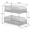 NEX 2 Tier Sliding Wired Basket Drawer Organizer Silver -Decor Haven Shop GUEST 4a23ef11 7ad5 4937 90cd 0e41b239c6d3