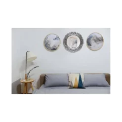 22" Round Wall Mirror Antique Silver - Infinity Instruments -Decor Haven Shop GUEST 4a328530 1fb4 4264 bdb9 c1b8282ab60e