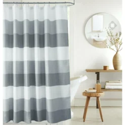 Kate Aurora Spa Accents Striped Waffle Fabric Shower Curtains -Decor Haven Shop GUEST 4a442b8c 61a7 4849 9c20 6a9b46238e52