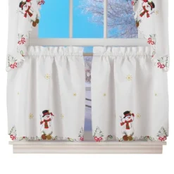 Collections Etc Snowman Cardinal Window Curtain Christmas Decoration -Decor Haven Shop GUEST 4a661dd3 7b46 4b62 b654 eb26f79fd8e6