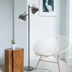 61" 2-Light Miles Floor Lamp Matte Black - Globe Electric -Decor Haven Shop GUEST 4bef7703 7a8f 46e6 9b5e b06cc99ada7d