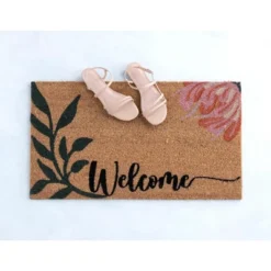 Shiraleah "Welcome" Floral Print Rectangle Doormat -Decor Haven Shop GUEST 4cf98b2a b03a 4ce0 8fdb 20dd279abf8f