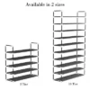 Hastings Home 5-Tier Shoe Rack For Storage And Organization - Black -Decor Haven Shop GUEST 4d164216 57ff 49d9 98e3 eb2b1957ce3c