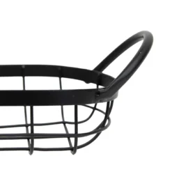 Oblong Black Metal Basket - Foreside Home & Garden -Decor Haven Shop GUEST 4d31d26d 09c8 4251 ba01 4827e5c85c2c