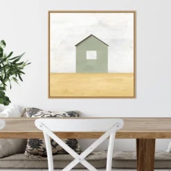 22" X 22" Rural Barn Simplicity II By Courtney Prahl Framed Canvas Wall Art Light Brown - Amanti Art -Decor Haven Shop GUEST 4f8684df e85f 46f1 9dd1 1a4ec9ca4676