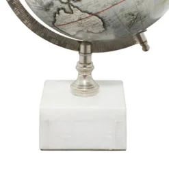 13" X 9" Contemporary Decorative Globe With Iron And Ceramic Stand White - Olivia & May -Decor Haven Shop GUEST 5011d6a7 3e38 460d 958c 614de8b05f1e