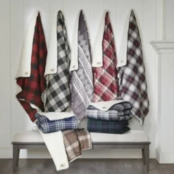 50"x70" Oversized Tasha Down Alternative Throw Blanket Red - Woolrich -Decor Haven Shop GUEST 50930813 4237 4cfc 989e 2c22a9c83718