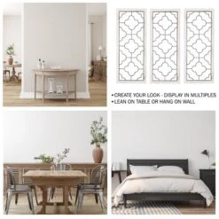 Metal & Wood Wall Panel ? Decorative Clover Scrollwork Trimmed In A Beveled Wood Frame For Home, Office & Bedroom Decor By Lavish Home -Decor Haven Shop GUEST 50d442e6 7fb2 4a95 8e49 98b9eeaf36e1