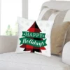 Big Dot Of Happiness Holiday Plaid Trees - Buffalo Plaid Christmas Party Home Decorative Canvas Cushion Case - Throw Pillow Cover - 16 X 16 Inches -Decor Haven Shop GUEST 510de998 f5fc 48dd 8716 70de47dc3376