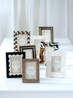 Shiraleah Roma Check 4" X 6" Picture Frame -Decor Haven Shop GUEST 51596a72 b935 47f6 af39 498ba1202819