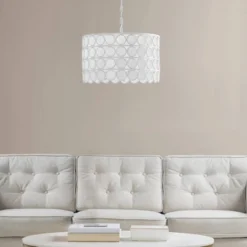 Abbot 4-Light Drum-Shaped Chandelier White - Hampton Hill -Decor Haven Shop GUEST 528a0ed0 f6e6 4a57 bfd3 b521d8b8aa52