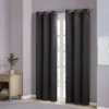 Set Of 2 (95"x42") Aljed Solid Blackout Triple Weave Grommet Top Curtain Panel Black -Decor Haven Shop GUEST 52f3b680 8048 4b71 8b99 a555441e7f11