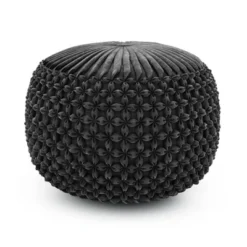 Vanessa Round Pouf - Wyndenhall -Decor Haven Shop GUEST 536cd7f2 742d 485f 9988 4913516e66ac