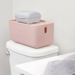 Cade Lidded Storage Bin Blush - IDESIGN -Decor Haven Shop GUEST 53c1b347 c4cc 48dd acdf 9e8788e9f6a2