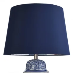 Blue Ivy Swirl Table Lamp With Blue Hardback Fabric Shade - StyleCraft -Decor Haven Shop GUEST 5406bc21 270a 4111 b97b ed80fc3463c9