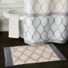 Dancing Lattice Fabric Shower Curtain Gray/Blush - SKL Home -Decor Haven Shop GUEST 55678a22 b741 4c37 9a99 7d616a167551