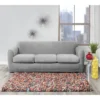 Stretch Modern Block 3 Seat Sofa Slipcover Gray - Sure Fit -Decor Haven Shop GUEST 56cb5eb1 58a1 4436 9d13 e8fd930c1449