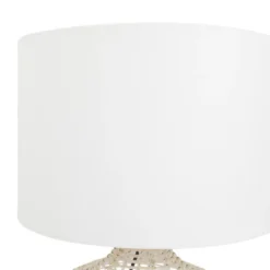 Coastal Rattan Table Lamp With Drum Shade Beige - Olivia & May -Decor Haven Shop GUEST 574ab959 279b 422f 9a8f 8014cc16ebde