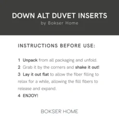 Extra Warm Premium Down Alternative Duvet Comforter Insert | BOKSER HOME -Decor Haven Shop GUEST 577c927d 0456 4394 9bc0 148d5c13648c