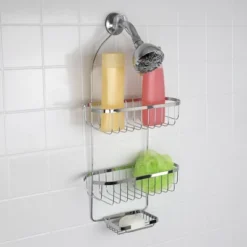 Home Basics Chrome Plated Steel Shower Caddy -Decor Haven Shop GUEST 59bb58dc a89c 4fec 9d49 64f6d26417f0