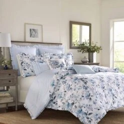 Laura Ashley Chloe Comforter Set Blue -Decor Haven Shop GUEST 5a1f9456 1969 450c 83a6 f8999cf1b676