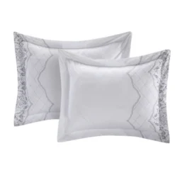 Chic Home Design Queen 8pc Gratia Comforter & Sham Set White -Decor Haven Shop GUEST 5b8c56a1 eed5 4cc6 a1b5 61d246741638