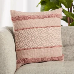 20"x20" Oversize Imena Trellis Poly Filled Square Throw Pillow Pink/Cream - Jaipur Living -Decor Haven Shop GUEST 5c855328 c25d 4987 ae8c bb62e29d8f2e