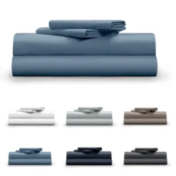 Classic Cool & Crisp 100% Cotton Percale 4-Piece Sheet Set -Decor Haven Shop GUEST 5d809d98 6c64 445f 817a 46a36dc1d2e3