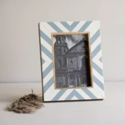 5x7 Inches Blue Wood, Resin & Glass Photo Frame - Foreside Home & Garden -Decor Haven Shop GUEST 5d970999 7904 4ff5 9937 6c28a708f6f0