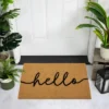 Northlight Natural Coir "Hello" Outdoor Doormat 18" X 30" -Decor Haven Shop GUEST 5e338ec3 11f6 4c46 bbb0 14be0c2255c5