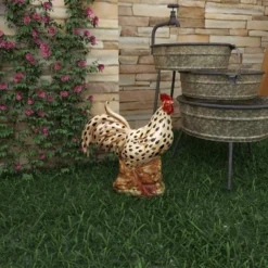 14" X 13" Farmhouse Ceramic Chicken Garden Sculpture Beige - Olivia & May -Decor Haven Shop GUEST 5fb46aa3 f618 4144 a732 11107f50dec7