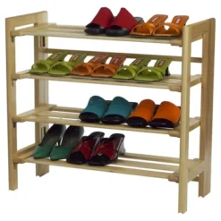 Clifford Foldable Shoe Rack Natural - Winsome -Decor Haven Shop GUEST 61ac8a56 8692 4842 86a2 0b6c243fb6ca