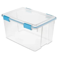 Sterilite 54 Quart Clear Plastic Stackable Storage Container Box Bin With Air Tight Gasket Seal Latching Lid Long Term Organizing Solution -Decor Haven Shop GUEST 62d6076f 953f 432d b5ef 8e98d9717a4d