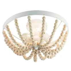 15" Delilah Boho Semi-Flush Mount Pendant White - River Of Goods -Decor Haven Shop GUEST 6473833a 9087 449e 8bd2 56ecd43179f6