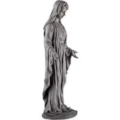 John Timberland Virgin Mary Statue Sculpture Decor Outdoor Garden Front Porch Patio Yard Outside Home Balcony Gray Stone Finish Ceramic 29" Tall -Decor Haven Shop GUEST 6474d4c5 69d4 46ab bb3c 5762e50700c1