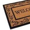 BirdRock Home Welcome Coir Doormat With Scroll Border - 24 X 36 -Decor Haven Shop GUEST 6547fa90 b1c2 4d51 9420 56803e185ee5