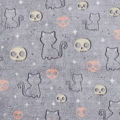 50"x70" Oversized Glow In The Dark Skelly Cats Plush Halloween Throw Blanket - VCNY Home -Decor Haven Shop GUEST 6567aec2 525f 4565 a9e9 6a3c11dfd8ca