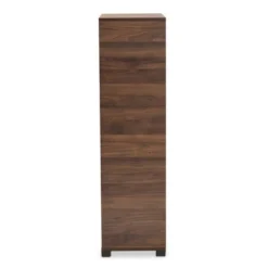 Raina Two-Tone Wood 2 Door Shoe Storage Cabinet Walnut Brown/Black - Baxton Studio -Decor Haven Shop GUEST 661be6c0 9e5f 4cef 8c60 e436baf3ee2c