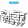 NEX 2pk Hanging Metal No Drilling Wall Mounted Storage Baskets Black -Decor Haven Shop GUEST 6631d3cd 8b6e 4f8f afab 4197cef976b2