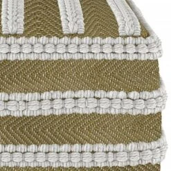 Jericho Square Woven PET Polyester Pouf Natural/White - WyndenHall -Decor Haven Shop GUEST 665ccd93 d8da 4451 bc6a ac3bdca74e34