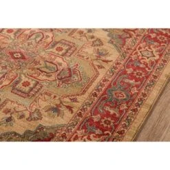 3'11"x5'7" Medallion Accent Rug Beige - Momeni -Decor Haven Shop GUEST 6685b9a5 a6f0 4a1d beb6 d7cf8002356f