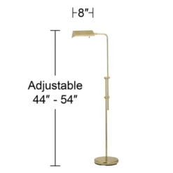 Regency Hill Traditional Adjustable Pharmacy Floor Lamp 54" Tall Brass Adjustable Metal Head For Living Room Reading Bedroom Office -Decor Haven Shop GUEST 67446800 356b 4d39 b79b 76dcd2d992b8