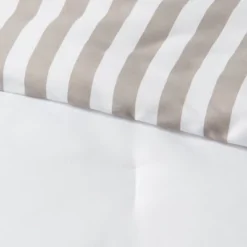 Stripe Microfiber Reversible Comforter & Sheet Set Gray - Room Essentials™ -Decor Haven Shop GUEST 6816d8aa 726a 4d37 9b37 18aafff03261