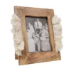 5x7 Inches White Wood, Cotton & Glass Photo Frame - Foreside Home & Garden -Decor Haven Shop GUEST 68af233b 0db7 4f20 b912 74c1fa85fc3b